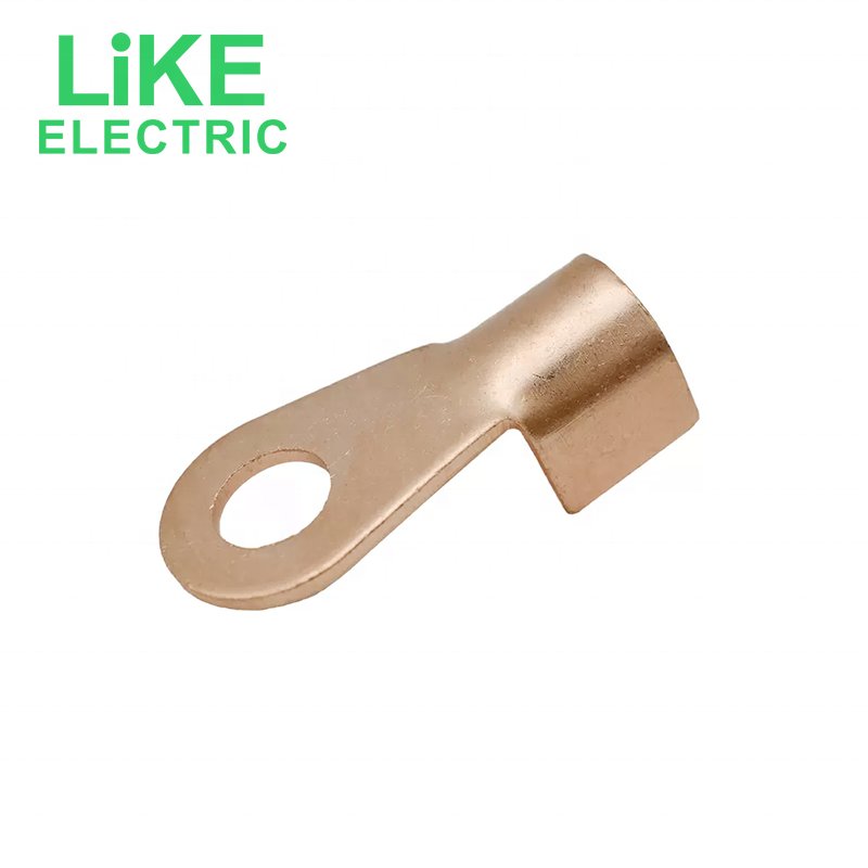 Supplier Purple Copper Cable Connector Terminal Lugs OT - 50A Connecting Terminals
