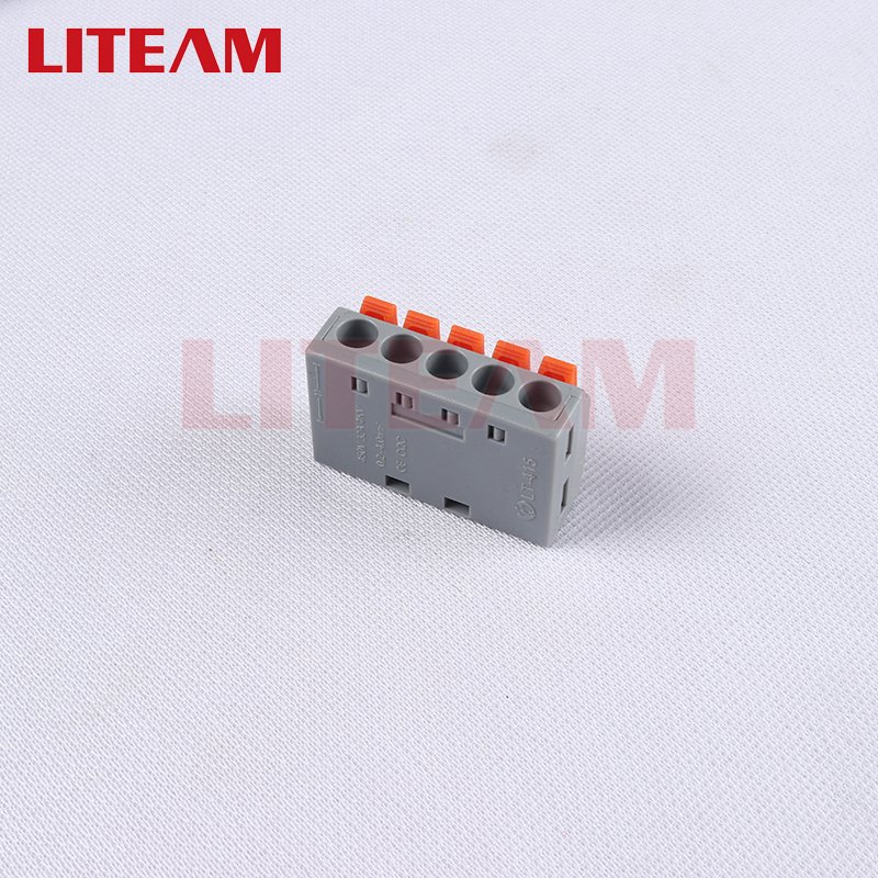 Mini Universal 5 pin junction box push-in compact splicing lever nut connector,electric LED lighting lamping wire connectors