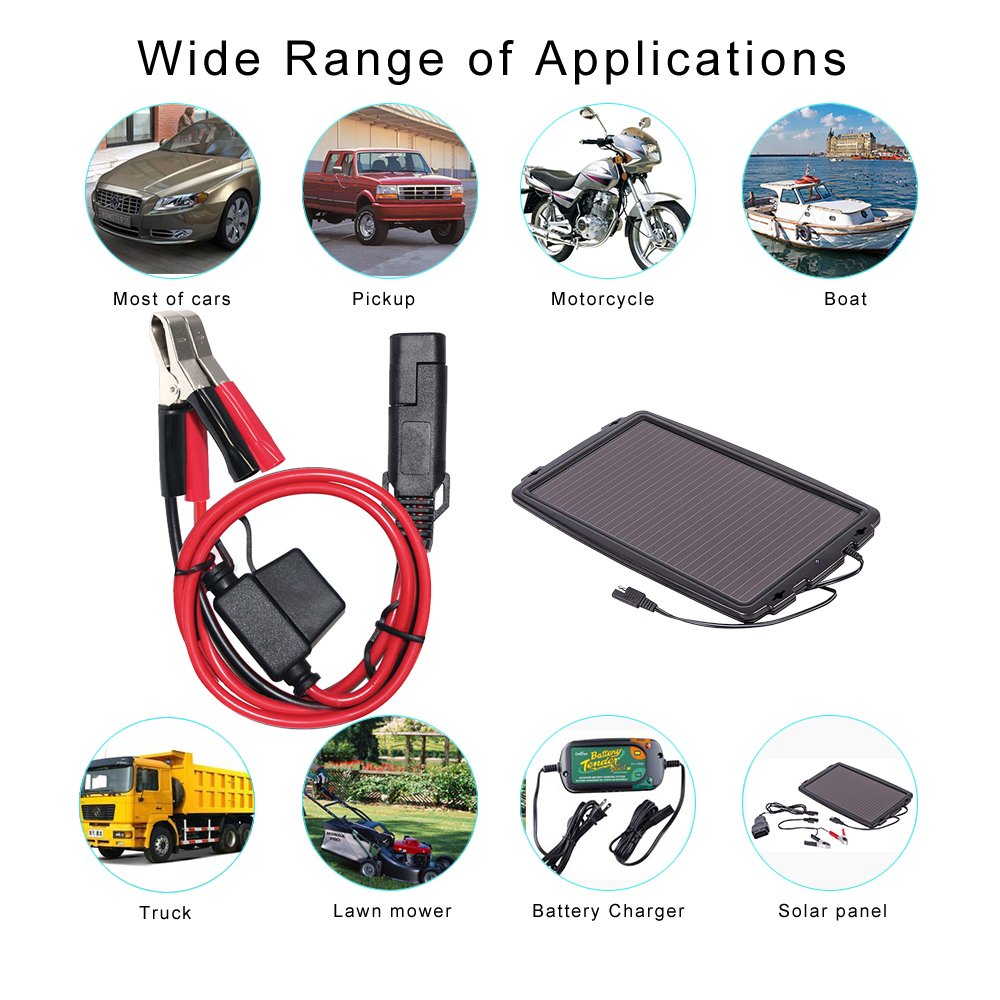 9V 12V 24V Quick Disconnect Sae Connectors Jump Lead Jumper Cable Alligator Clamps for battery charger