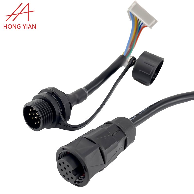 Factory Automotive IP68 Male Female Connector Aviation Plugs Fast M12 M16 Custom Pins Assembled Outside Waterproof Connector