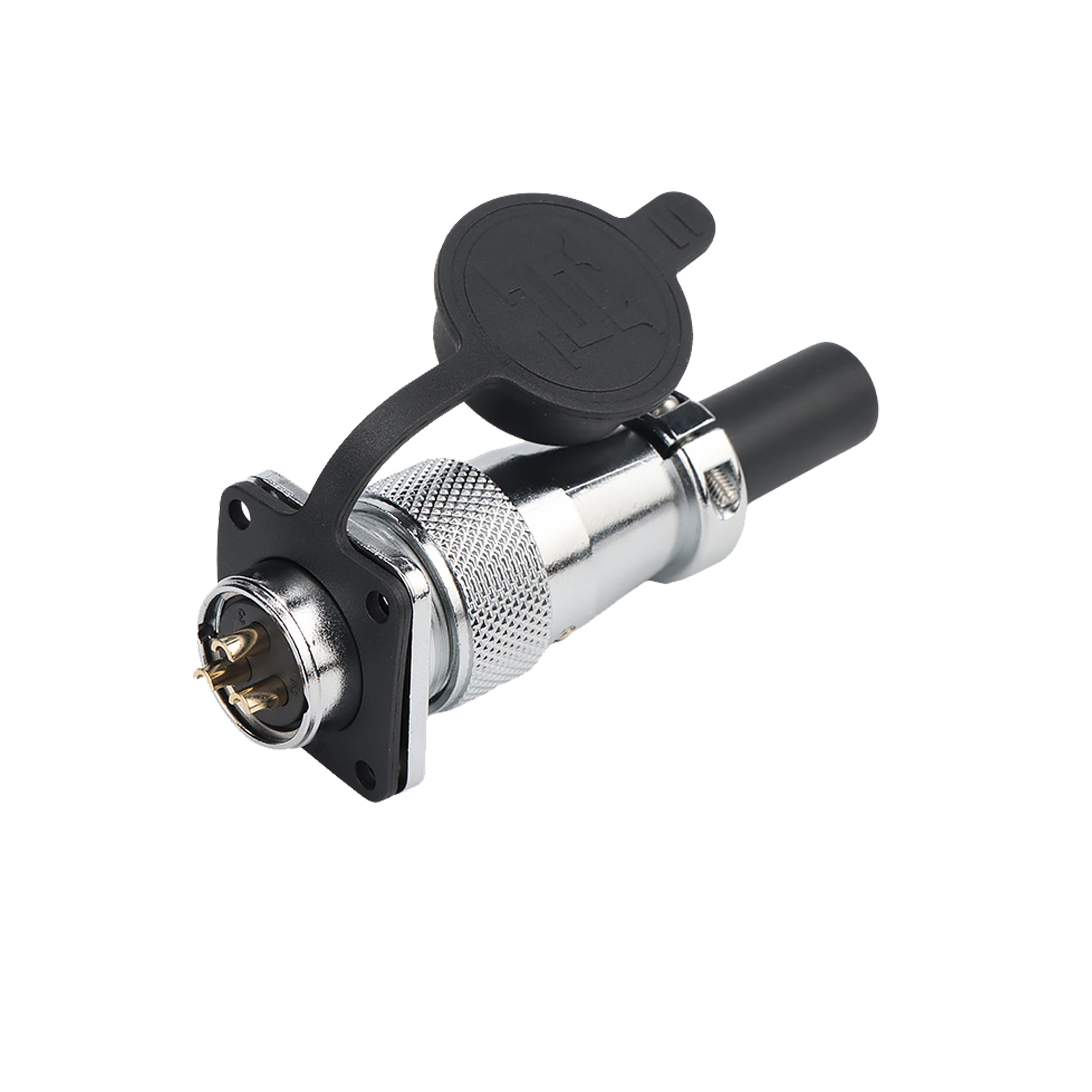 WS20 3pin 2/3/4/5/6pin connector brass with gold plating male cable connector aviation plug for automation equipment