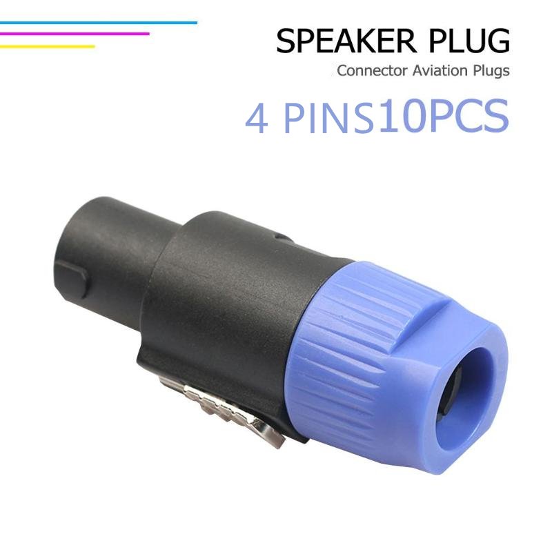 Custom Chassis Plug Panel Connector 4pins power male plug for led speakon speaker xlr male connector