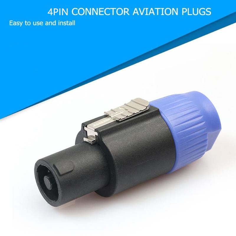 Custom Chassis Plug Panel Connector 4pins power male plug for led speakon speaker xlr male connector