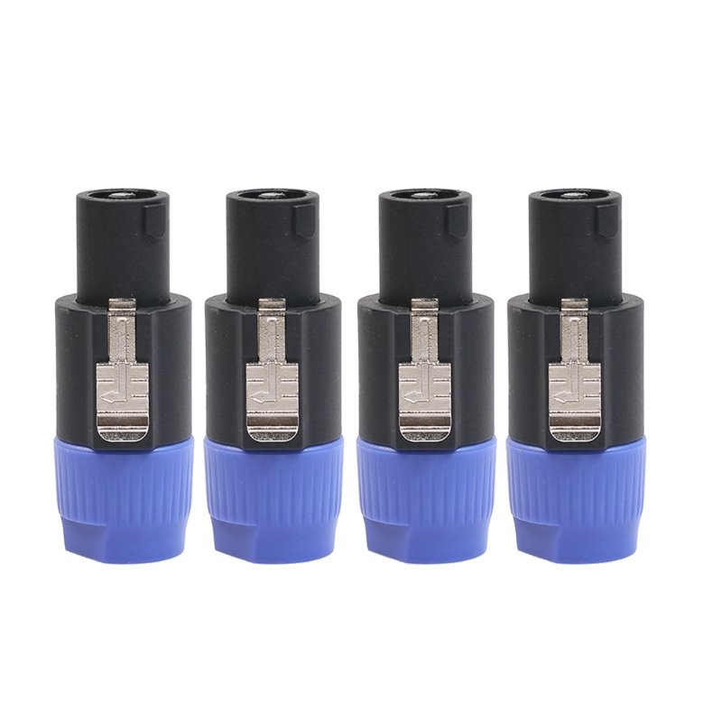 Custom Chassis Plug Panel Connector 4pins power male plug for led speakon speaker xlr male connector