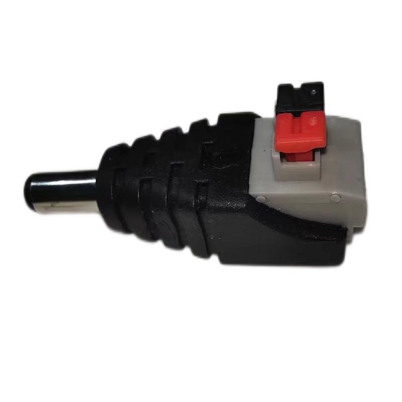 High Quality No Screw Plug Adapter Cable CCTV 12V Male Power DC Connector with Jack Female 10A 2 Pin PVC Plastic Zoswodzsx