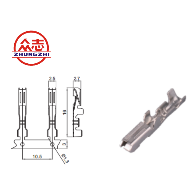 China Zhejiang Zhongzhi Hot Sale Cheap Price 179631-2 Female Auto Connector Wire Terminal