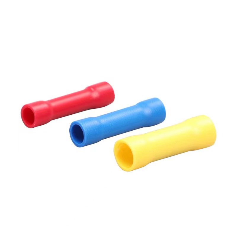 Factory wholesale BV Series Full Insulated Butt Connectors BV1.25 ~BV38 Wire Crimp Connectors Terminal butt connector