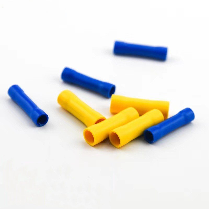 Factory wholesale BV Series Full Insulated Butt Connectors BV1.25 ~BV38 Wire Crimp Connectors Terminal butt connector