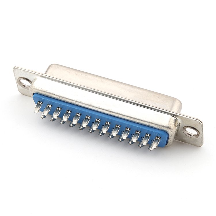 D-sub Female Connector Vertical DB-25P Female Connector For Wire Woldering
