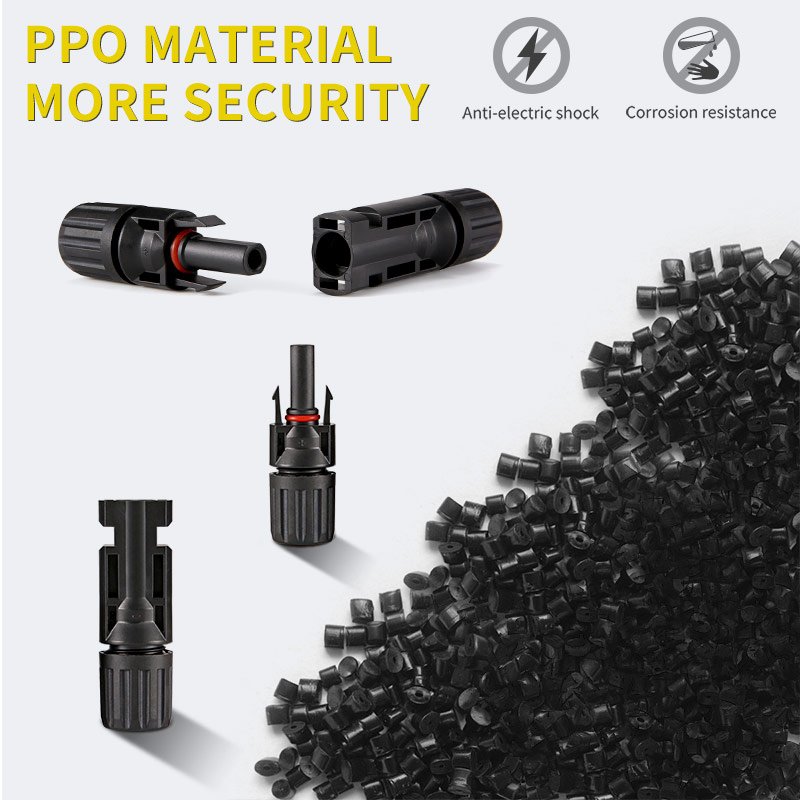 CE IP67 waterproof 30A DC 1000V PVMC 2.5mm2 4mm2 6mm2 Solar Cable Connector for solar pv system