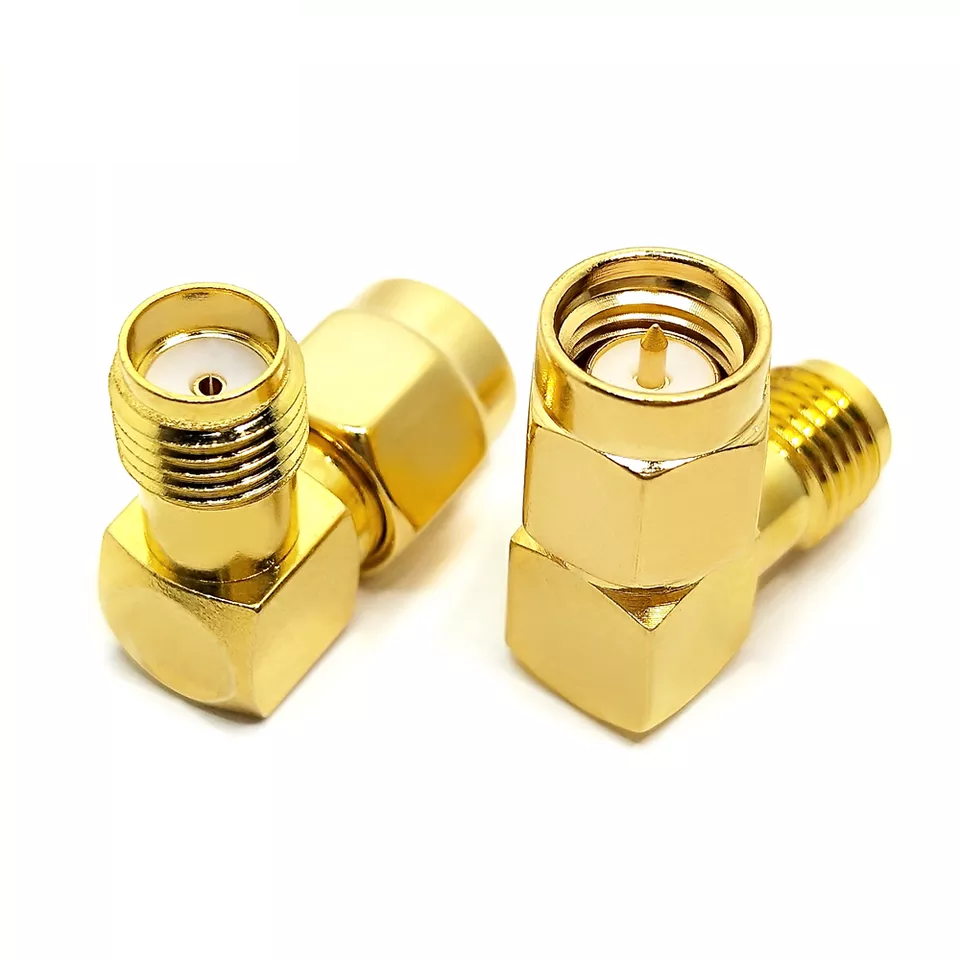 Factory supply Elbow RF Converter SMA Type Male To Female 90 degree Right Angle RF adapter Plug To Jack RF adaptor Connector