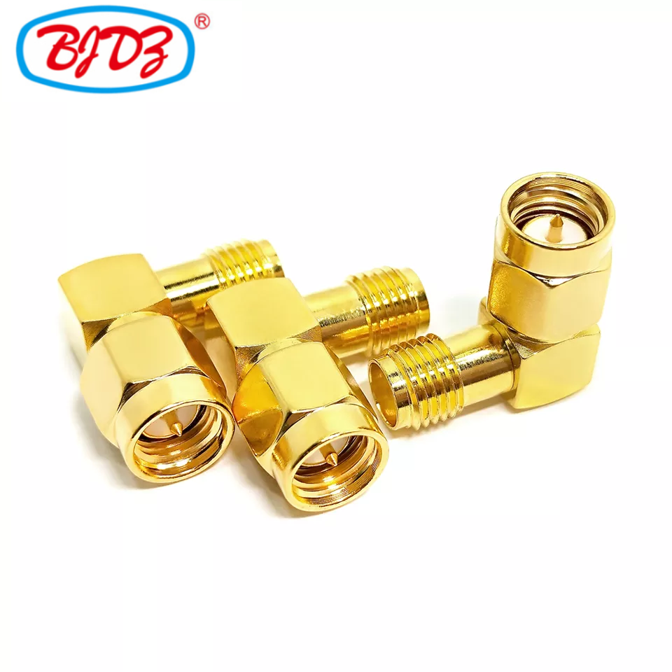 Factory supply Elbow RF Converter SMA Type Male To Female 90 degree Right Angle RF adapter Plug To Jack RF adaptor Connector