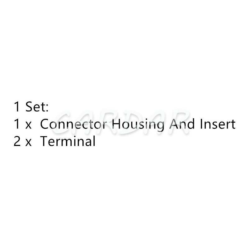 1 Set 2 Pin 3.5 Series Car Horn Plug Cable Harness Socket Automobile Unsealed Connector With Terminal 144473-5