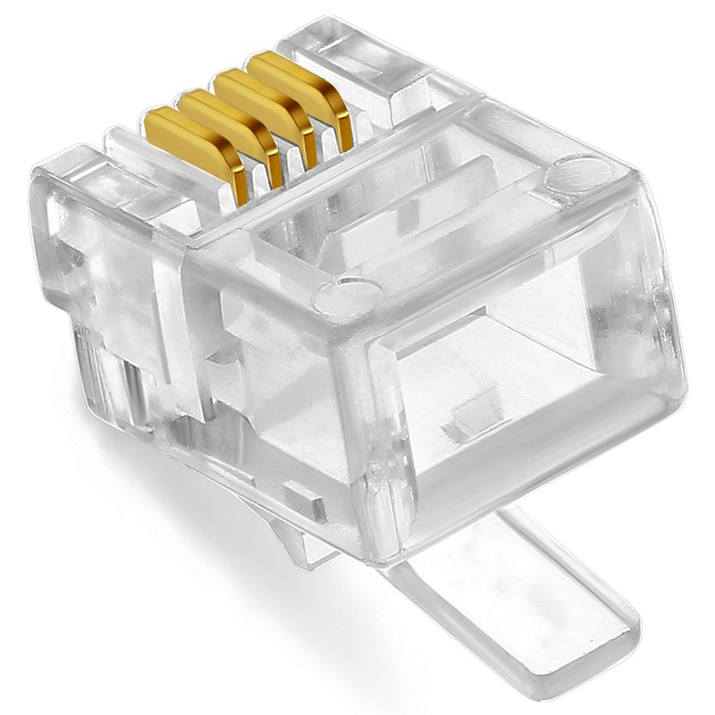 Manufacturing RJ11 3U 6P4C Telephone Connector Modular Plug