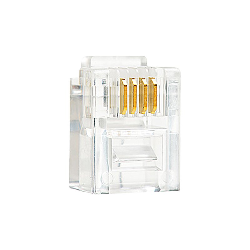 Manufacturing RJ11 3U 6P4C Telephone Connector Modular Plug