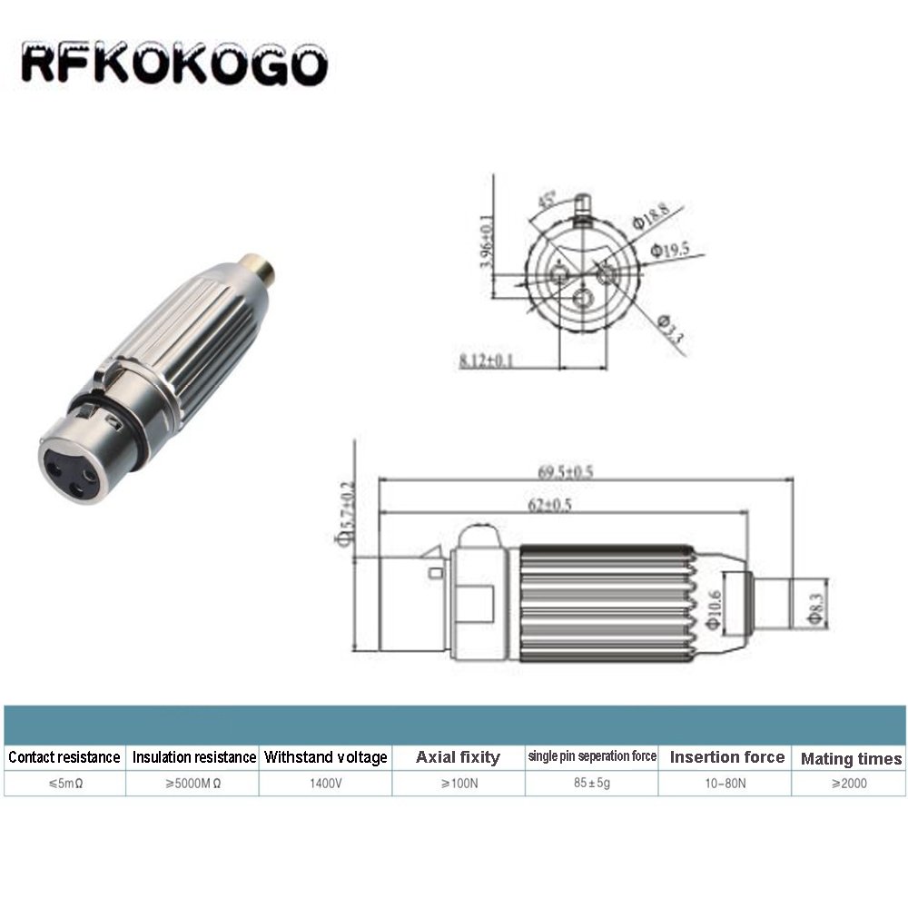 XLR Male/Female To RCA Female Audio Adapter Connector For Microphone Speaker