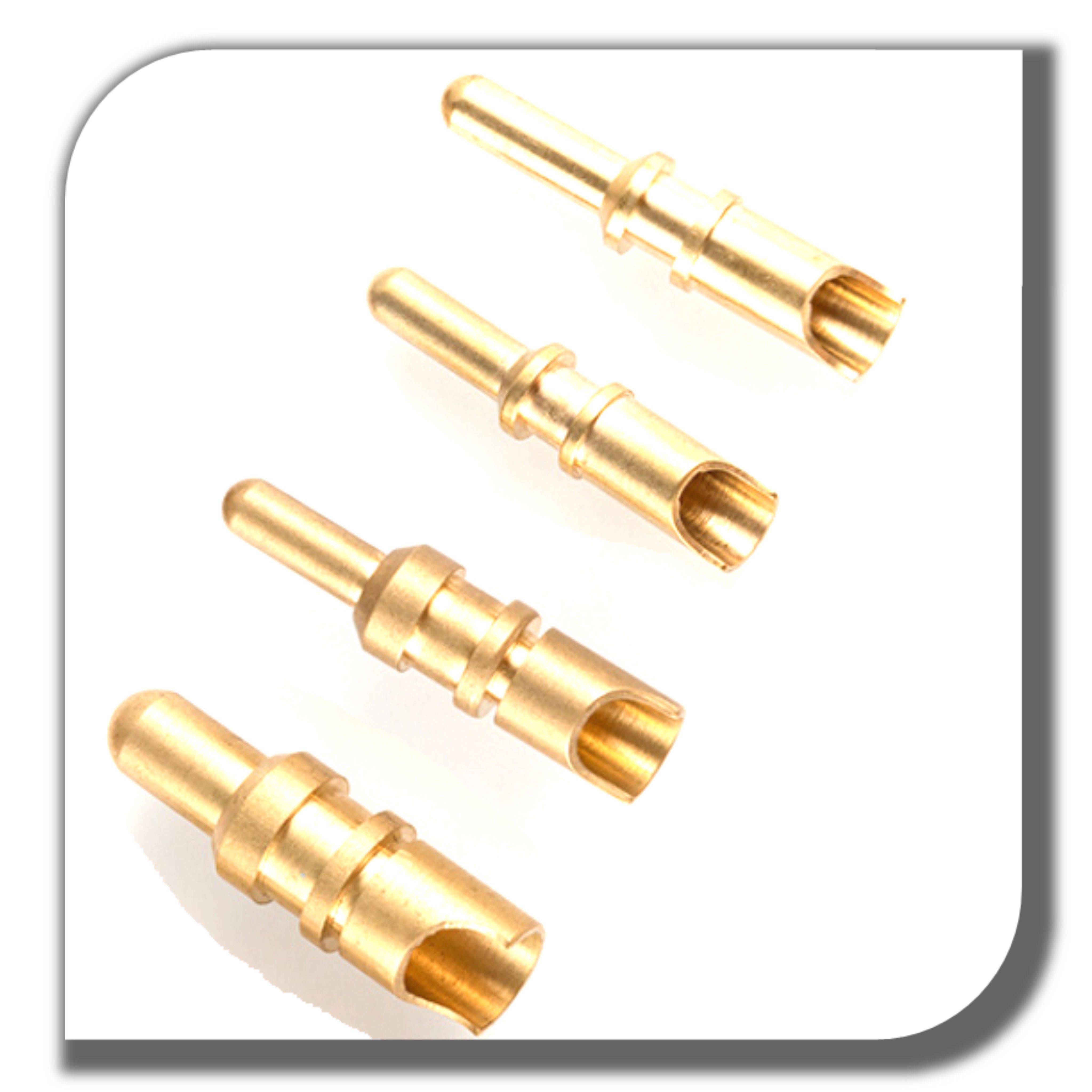Brass contact pin electronic push pin gold connector pins for contactor