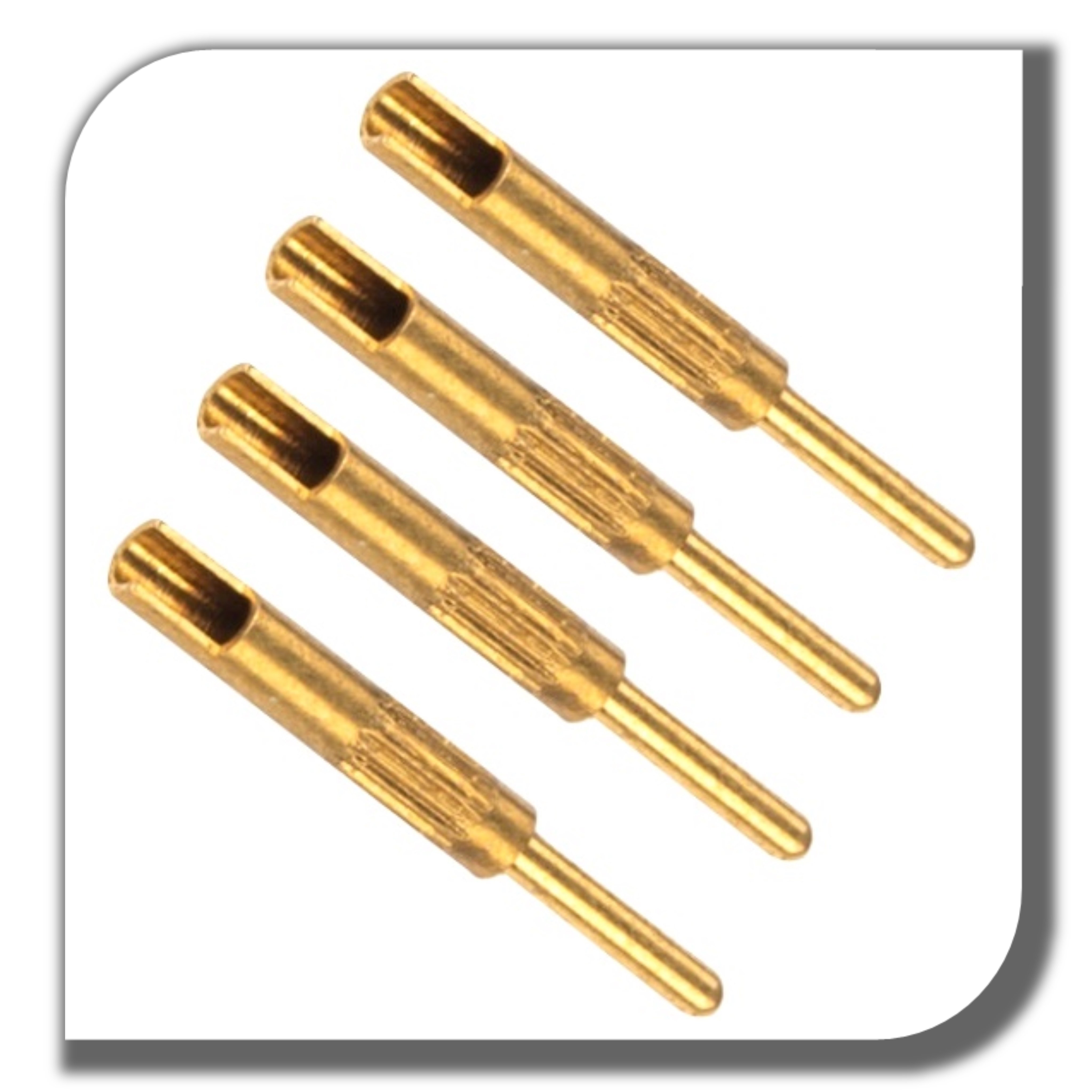 Brass contact pin electronic push pin gold connector pins for contactor