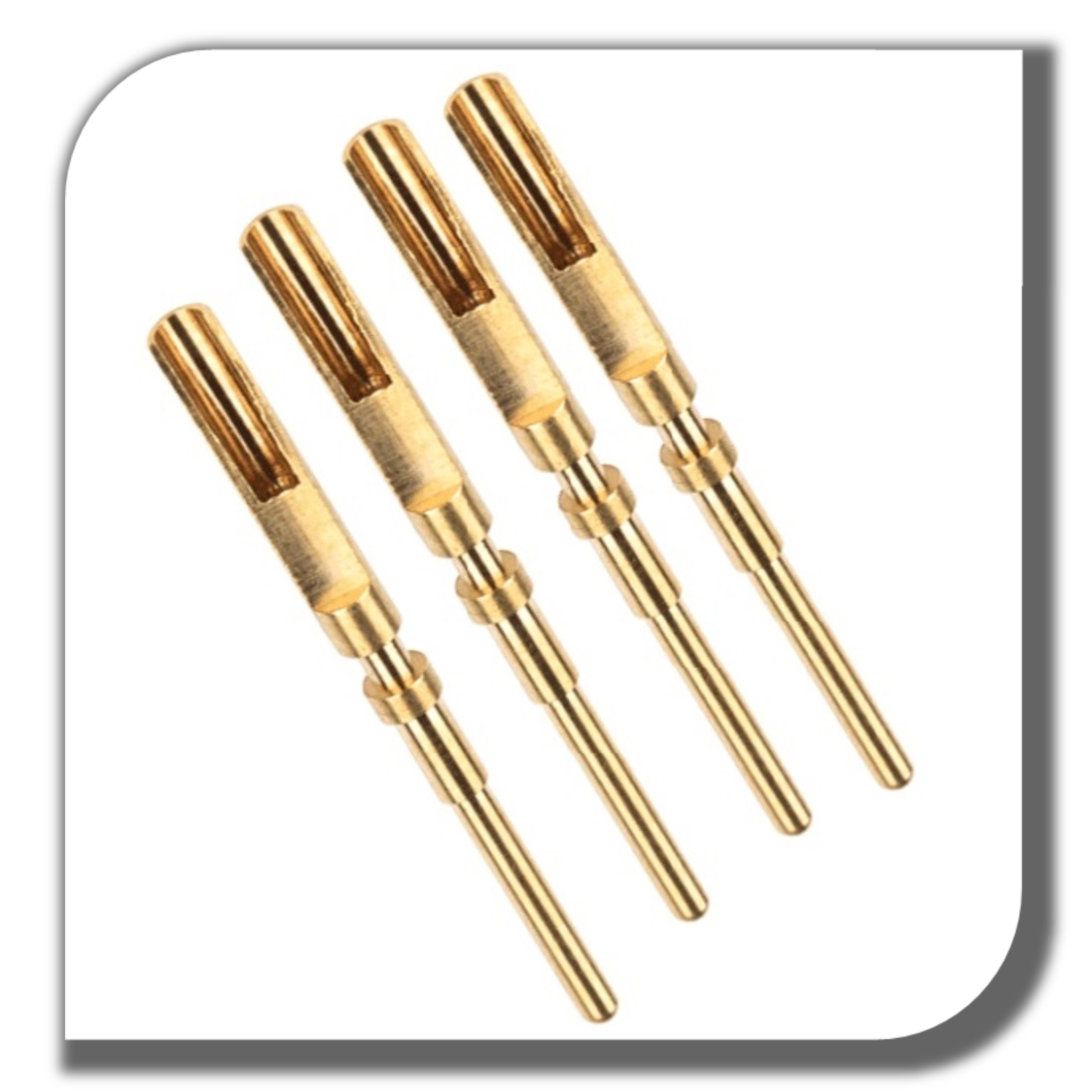 Brass contact pin electronic push pin gold connector pins for contactor