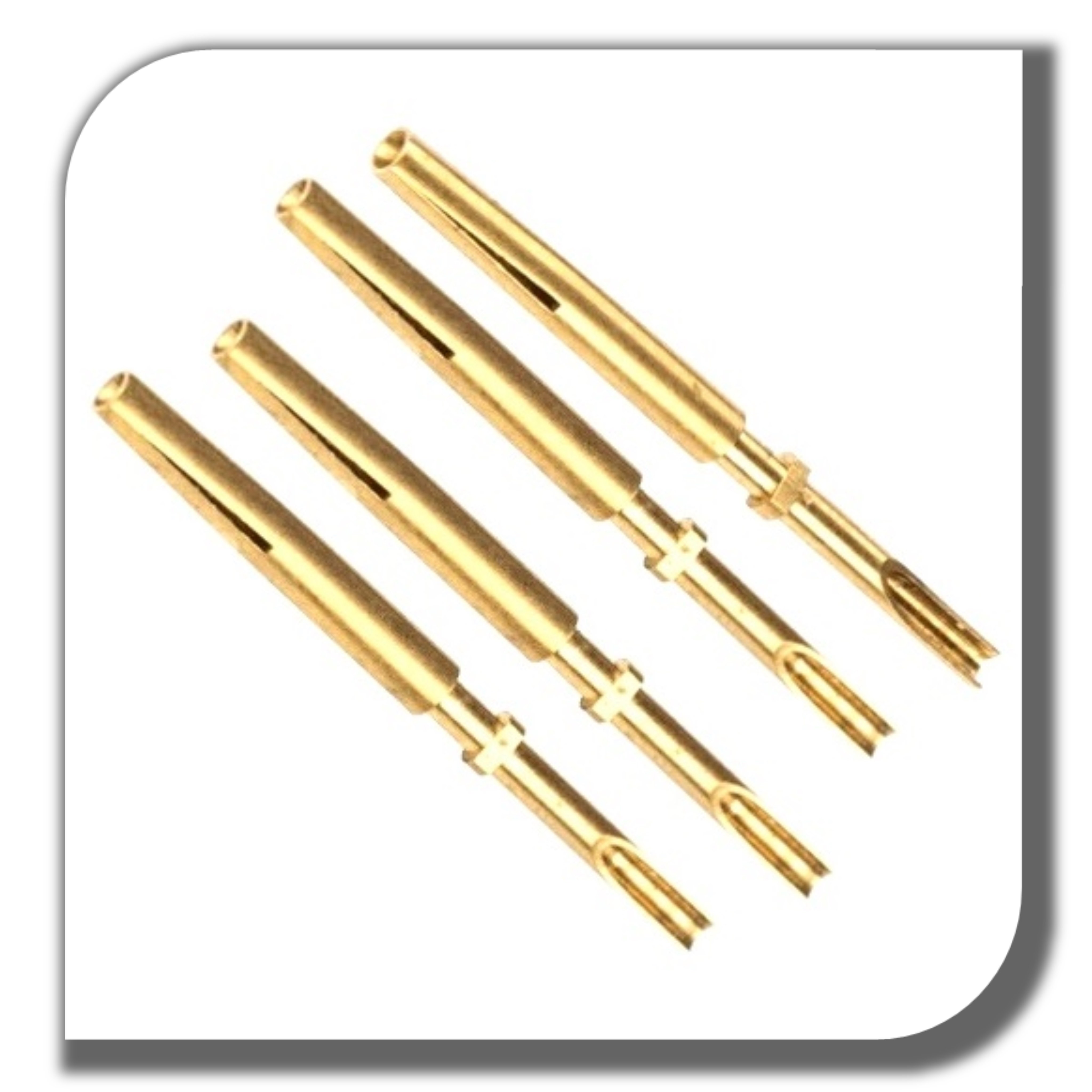 Brass contact pin electronic push pin gold connector pins for contactor