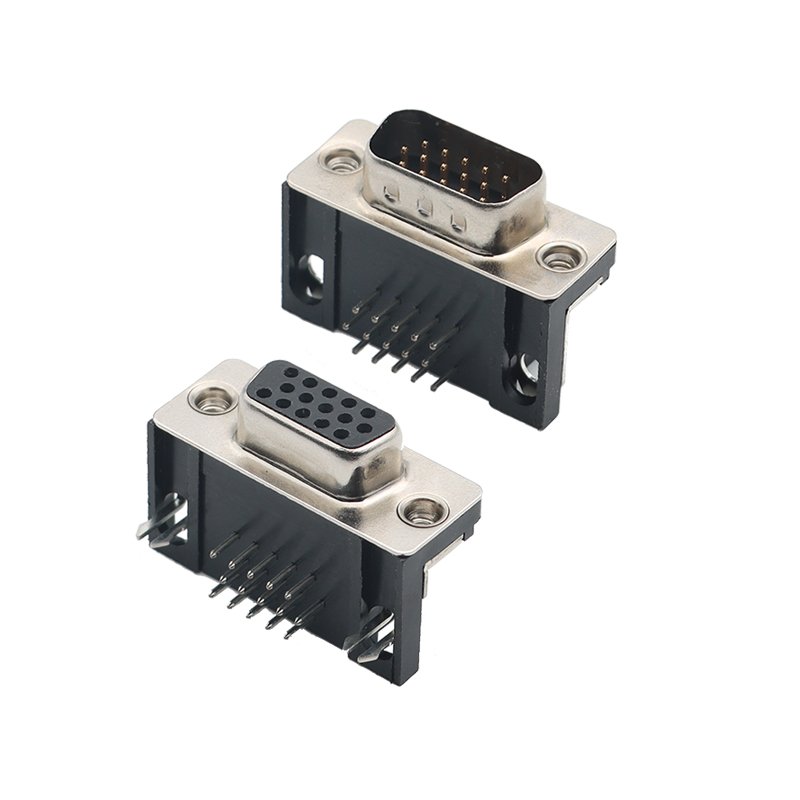 High Quality Through Hole PCB Mount dB15 25 37 2 Row VGA D-SUB Dsub Fe Connector