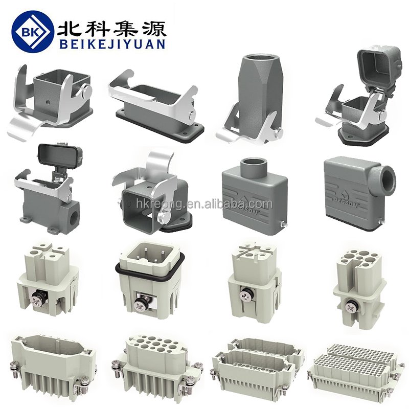 Female Male Loaded Waterproof Heavy Duty Multi Connector Heavy Duty 10 Pin Connector