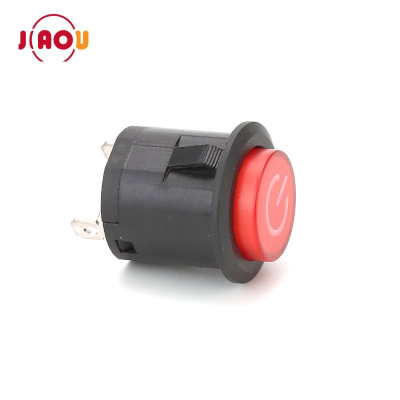 JIAOU DS-22B 26mm 3Pin push button momentary switch flush mount