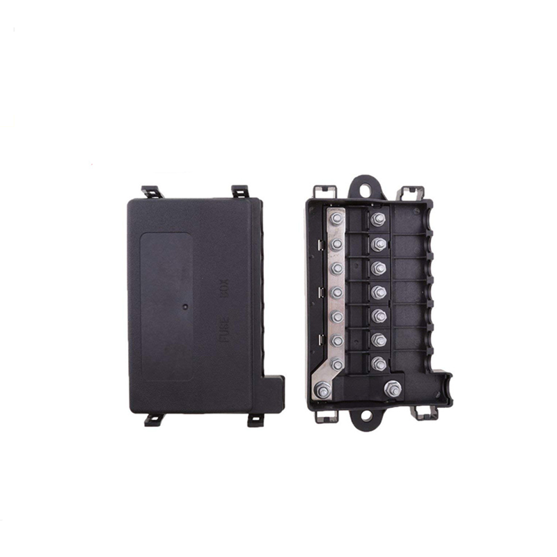 8 Way Fuse Box MIDI Fuse Holder with Cover High Current ANS/ANM Fuse Block for Forklifts, Cars, Buses
