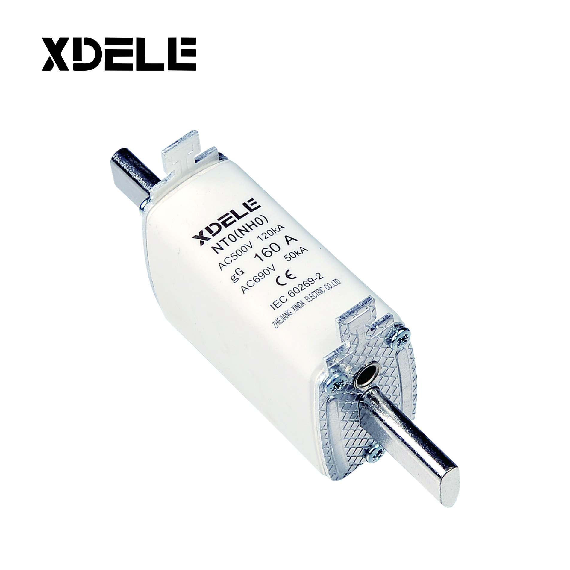 NH Series Low voltage Ceramic HRC 500V NH Series NH0 blade knife fuse link and base