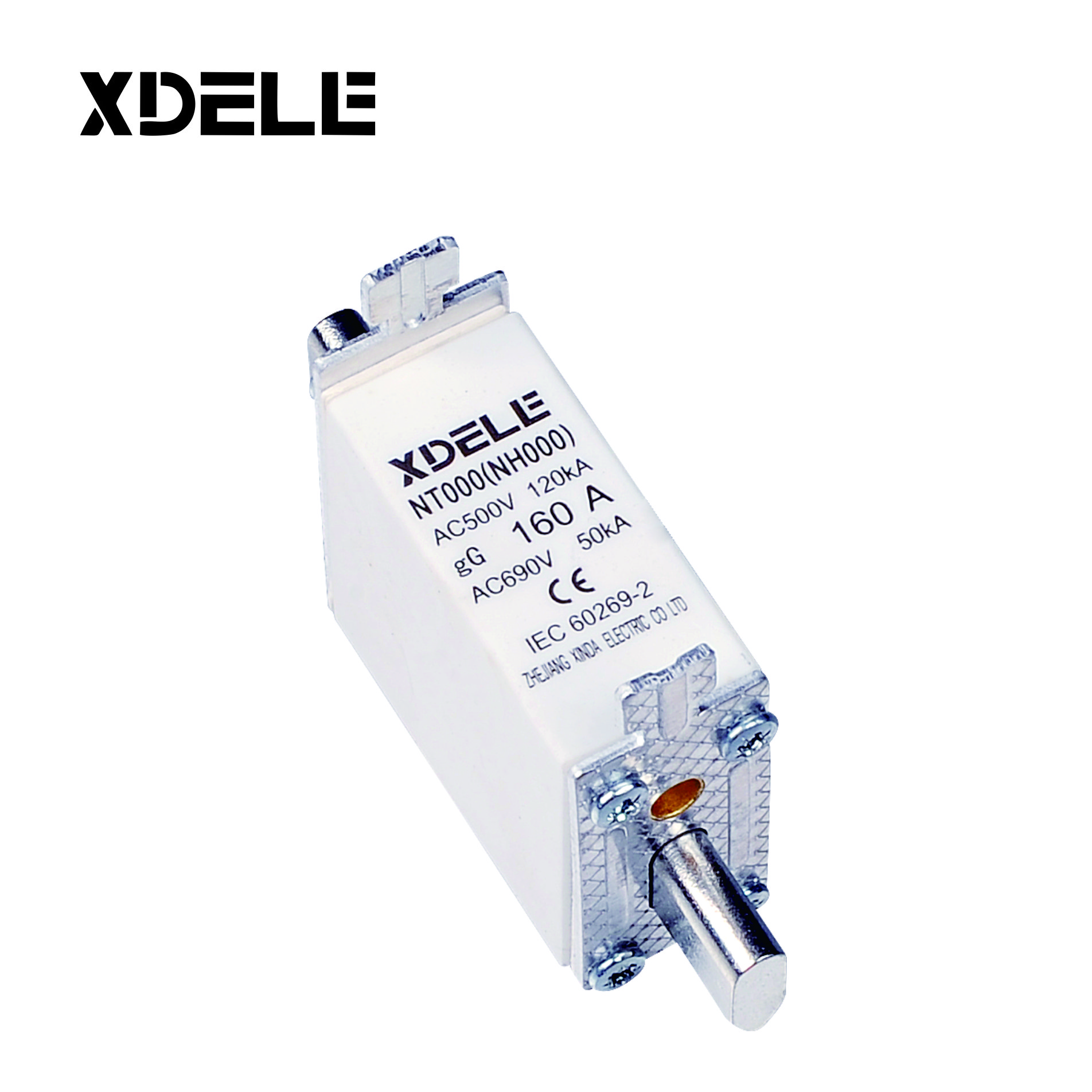 NT Series NH000 fuse components HRC 500V Fuse Holder Knife Edge Ceramic Fuses Link