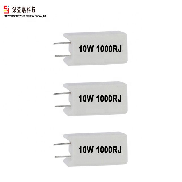 10W 15W ceramic cement resistance 0.5/1/2/3/5/8/10 R / 15R / 20 / 30 / 47 / 100 ohm Resistor
