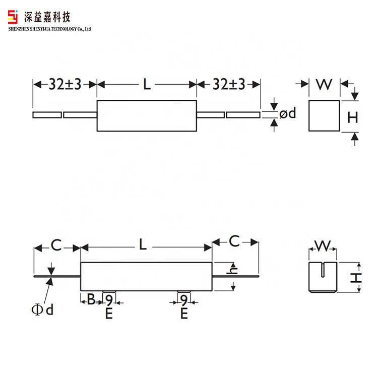10W 15W ceramic cement resistance 0.5/1/2/3/5/8/10 R / 15R / 20 / 30 / 47 / 100 ohm Resistor