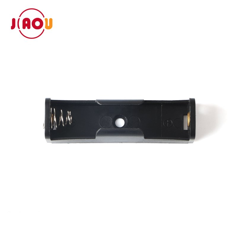 JIAOU High Quality Single 1.5V AA Battery Holder Case With pin