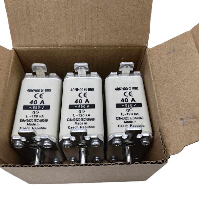 fuse electronic component NH00/NH000 GG/AM 80KA/120KA 500V/690V series fuse