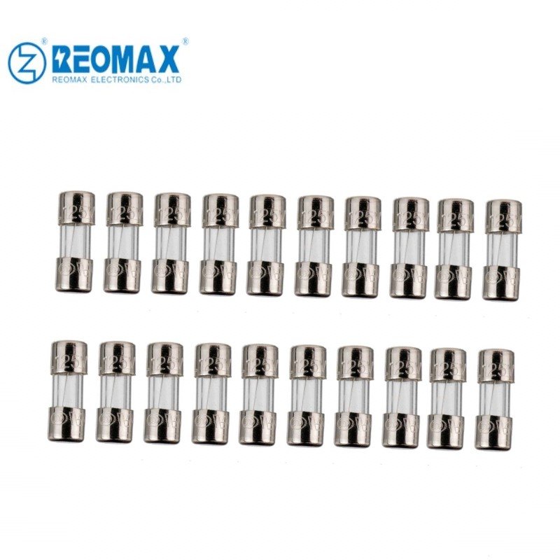 Glass Fuse 3.6x10mm 5x20mm 6x30mm Fast Acting/Time Lag 32mA-20A 250V 125V Glass Tube Fuses With UL, RoHS Certificates