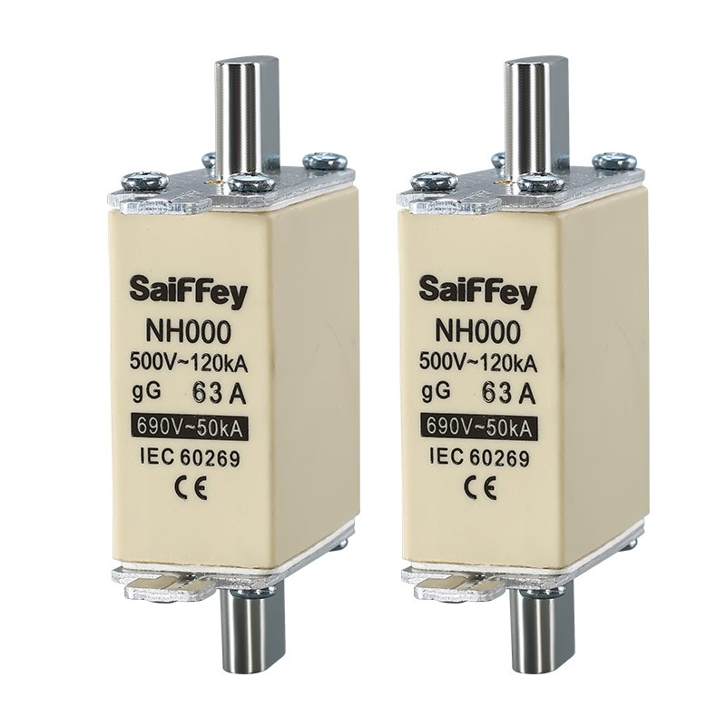 RT16-000 63A SINGLE INDICATOR FUSE LINK FOR ELECTRONIC COMPONENTS 200A HIGH CAPACITY CERAMIC FUSE