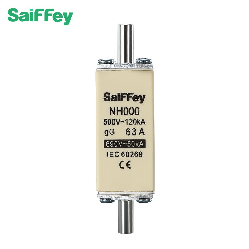 RT16-000 63A SINGLE INDICATOR FUSE LINK FOR ELECTRONIC COMPONENTS 200A HIGH CAPACITY CERAMIC FUSE