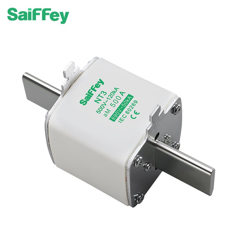 Saiffey NT3 aM 500-690V 500A Fusible Tube Switch Ceramic Material Fuse Disconnecting Switch High Voltage Current Applications