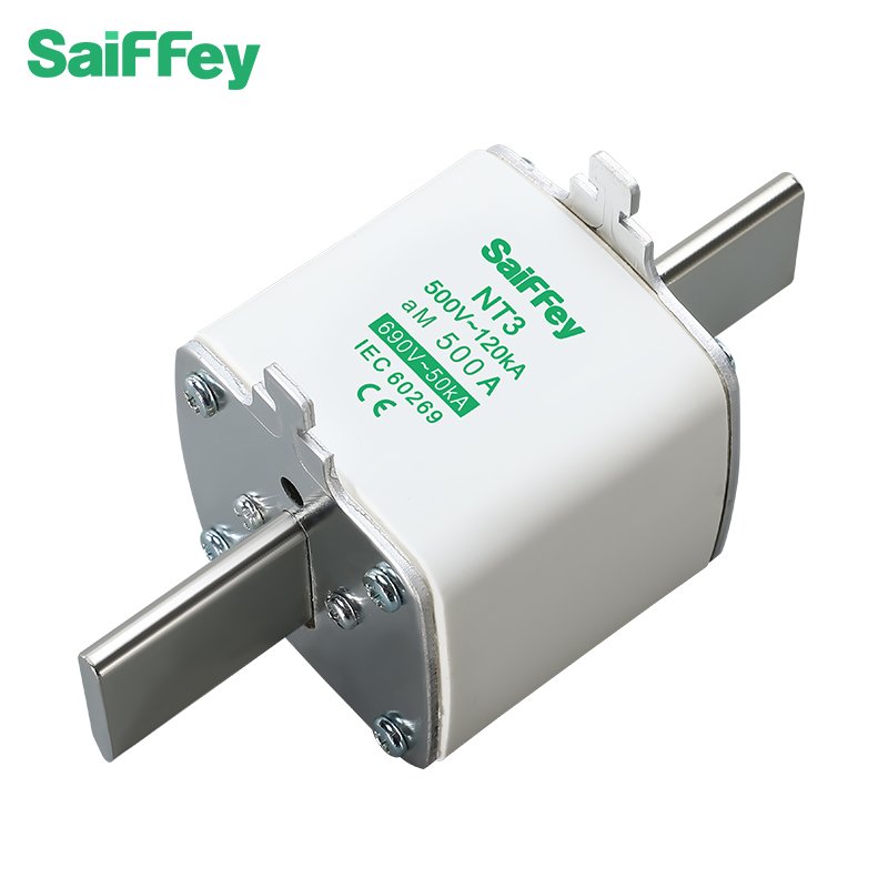 Saiffey NT3 aM 500-690V 500A Fusible Tube Switch Ceramic Material Fuse Disconnecting Switch High Voltage Current Applications