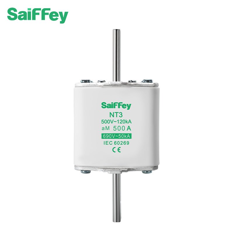 Saiffey NT3 aM 500-690V 500A Fusible Tube Switch Ceramic Material Fuse Disconnecting Switch High Voltage Current Applications