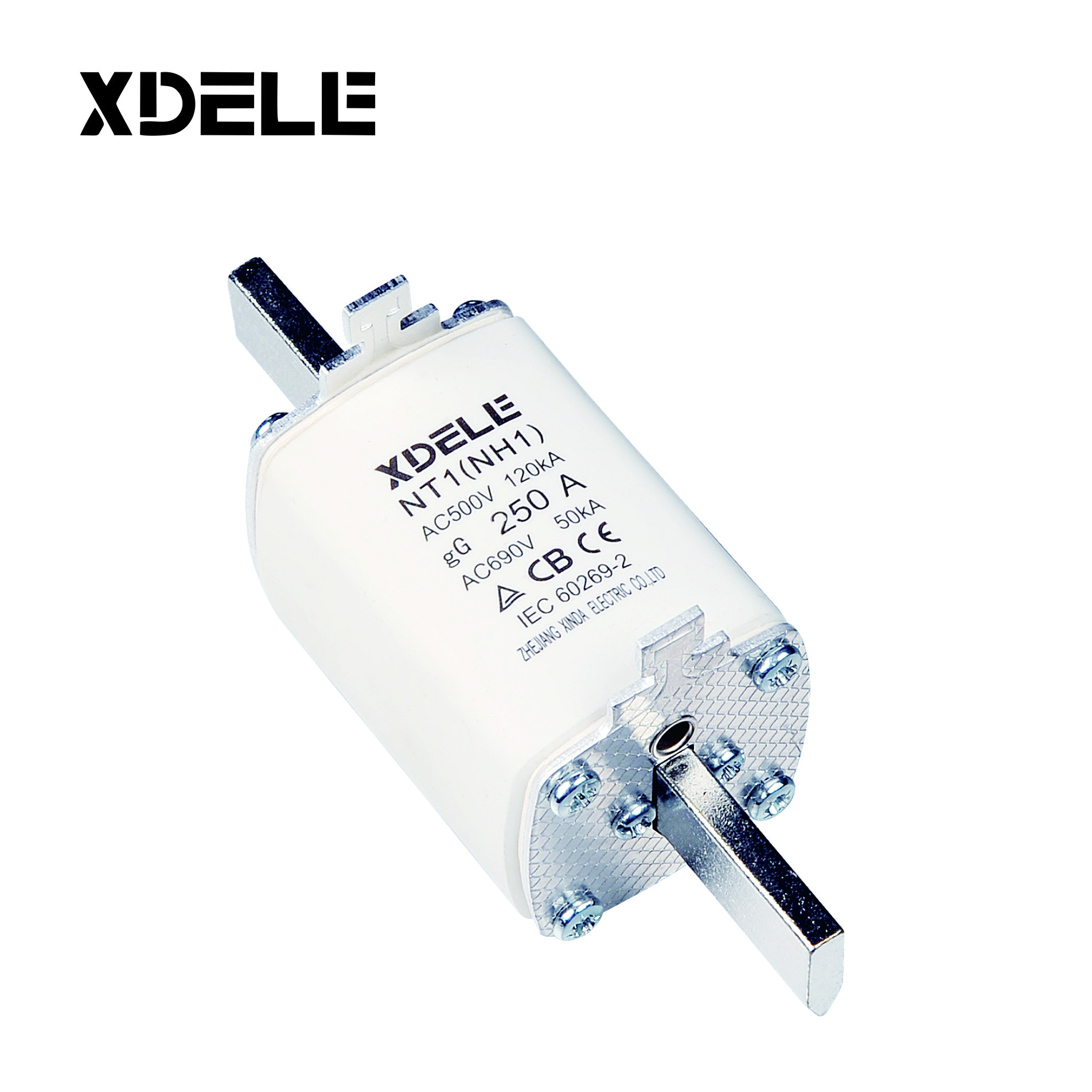 NH1 NH fuse link Series AC500V HRC Fuse Base Low Voltage Ceramic holder