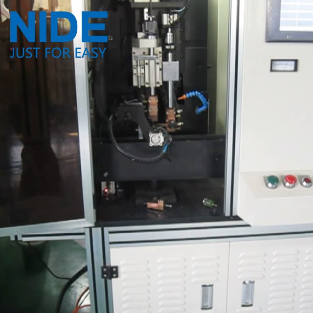 Automatic motor armature automatic commutator spot welding equipment machine