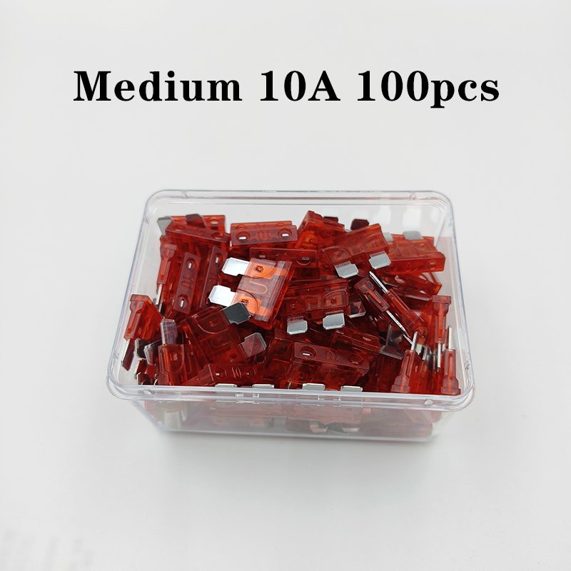 100 Car fuse Combination Kit 1A 2A 3A 4A 5A 7.5A 10A 15A 20A 25A 30A 35A 40A Standard/Mini ATS/ATC replacement fuse with CE