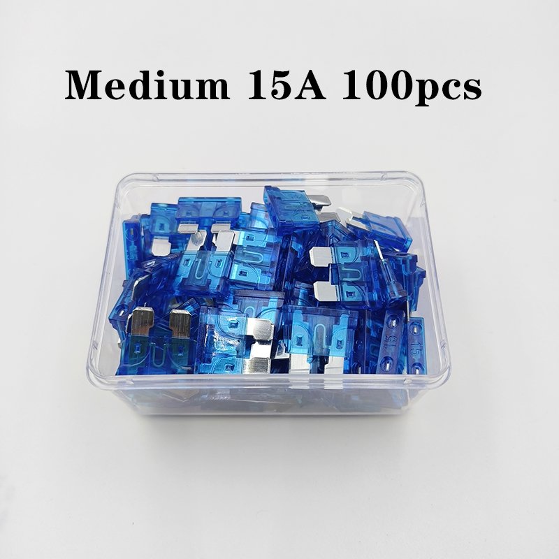 100 Car fuse Combination Kit 1A 2A 3A 4A 5A 7.5A 10A 15A 20A 25A 30A 35A 40A Standard/Mini ATS/ATC replacement fuse with CE