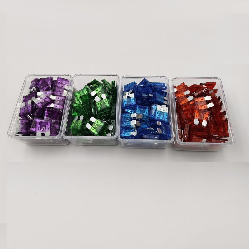 100 Car fuse Combination Kit 1A 2A 3A 4A 5A 7.5A 10A 15A 20A 25A 30A 35A 40A Standard/Mini ATS/ATC replacement fuse with CE
