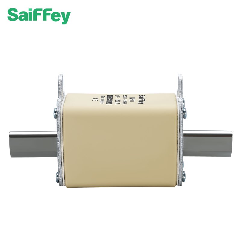 Saiffey NH0 Series 2A to 160A 500V 120KA AC Ceramic Fuse High Rupturing Capacity Fuse Link