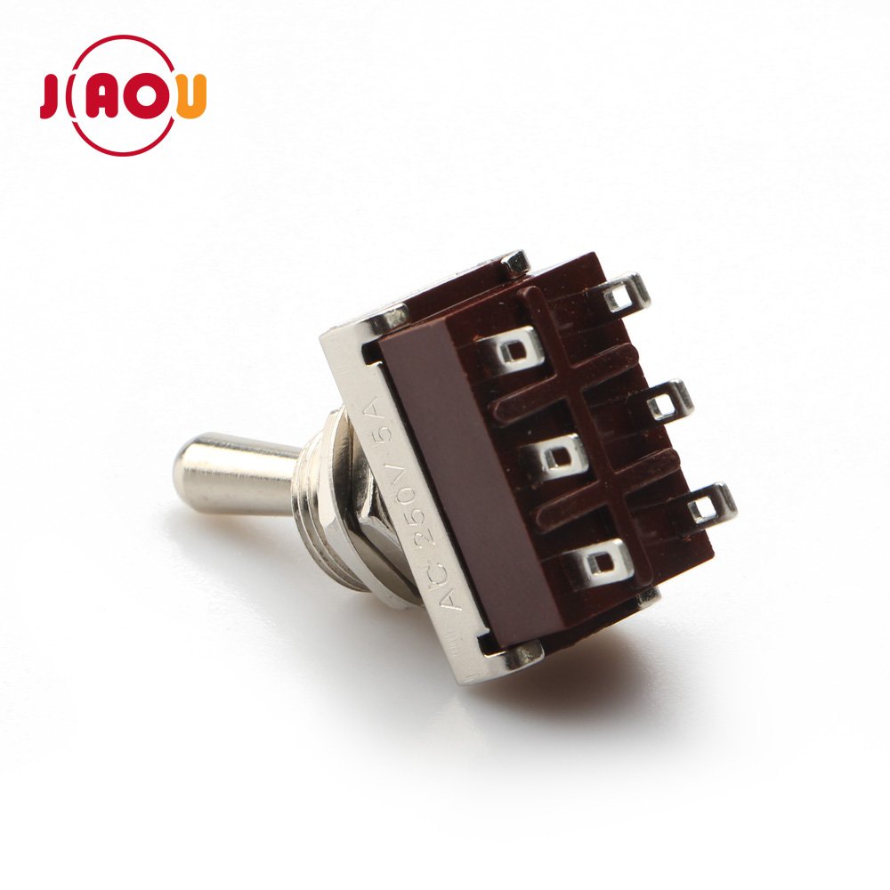 JIAOU YUEQING DPDT KN32 6 pins 12MM toggle switch