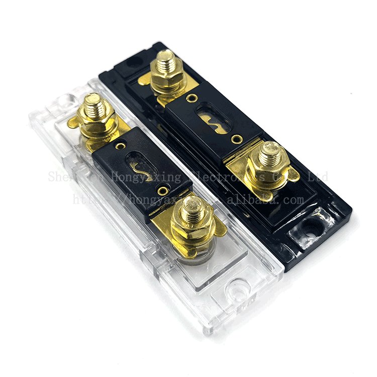 ANL Fuse 30-500A ANL fuse Gold plated,Nickel plated are available Panel mounted automotive fuse holder