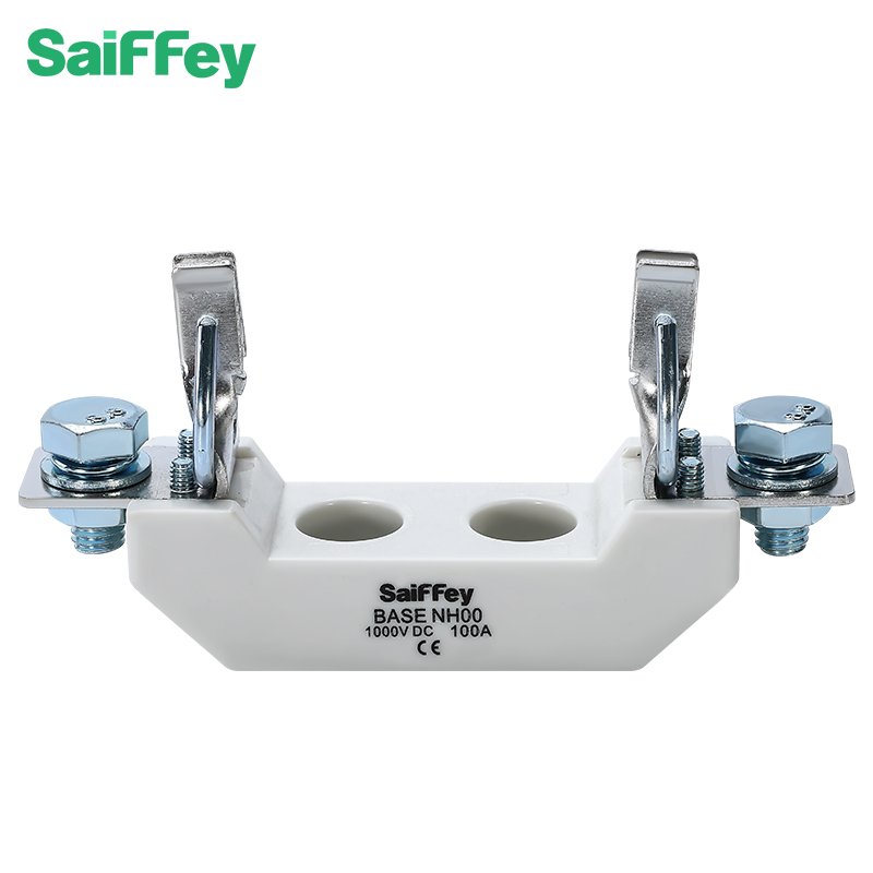 SAIFFEY NH00C FUSE BASE FOR CERAMIC FUSE LINK LOW VOLTAGE RESIN MATERIAL FUSE HOLDER 500V