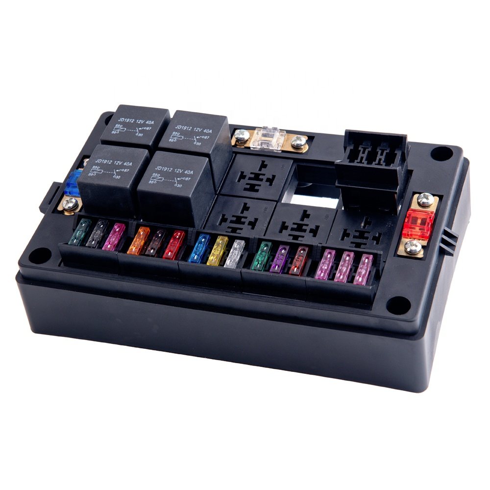 Plug Fuse Holder with Relay Terminal Multi-way Automobile Fuse Box